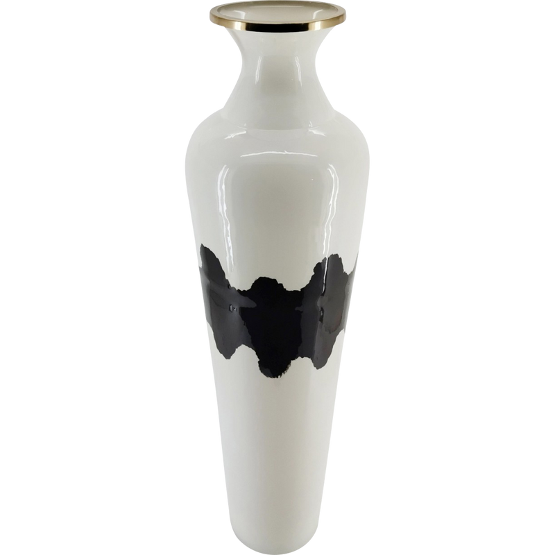 Vaas glas wit ø28x96,5cm