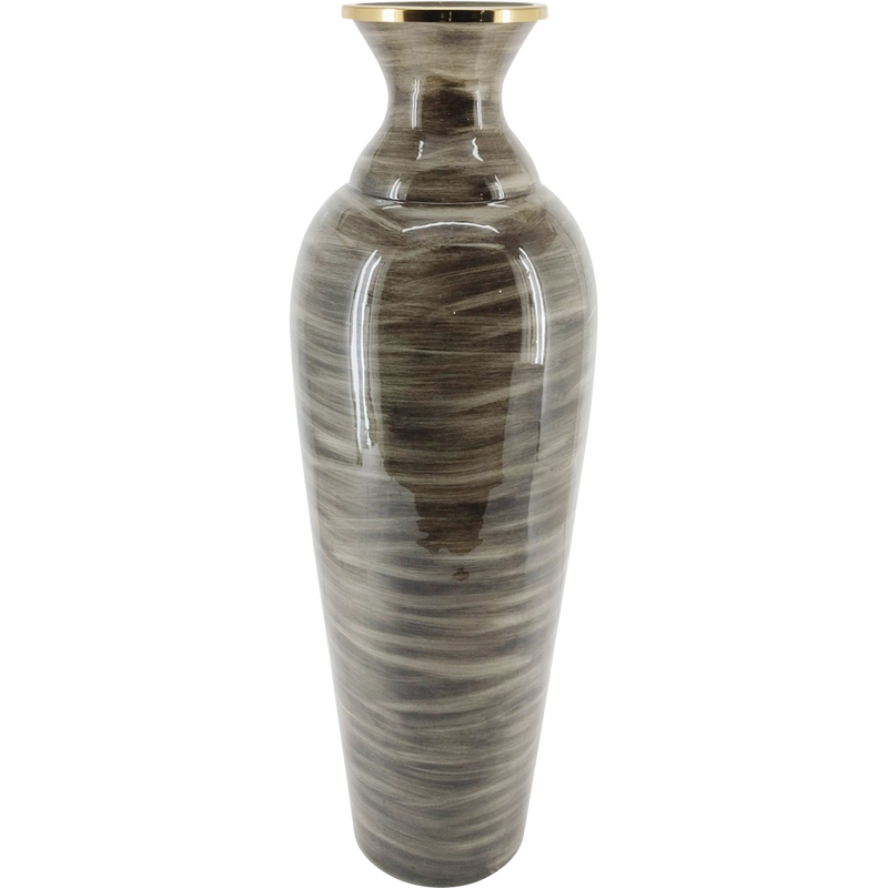 Vaas glas lichtgrijs ø26x77cm