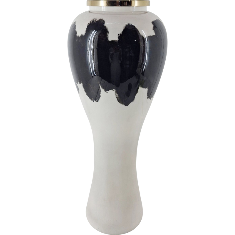 Vaas glas wit ø31x79cm