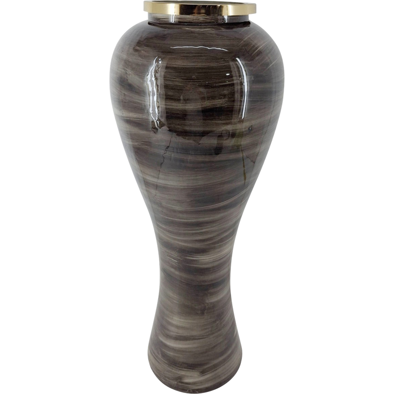 Vaas glas lichtgrijs ø31x79cm