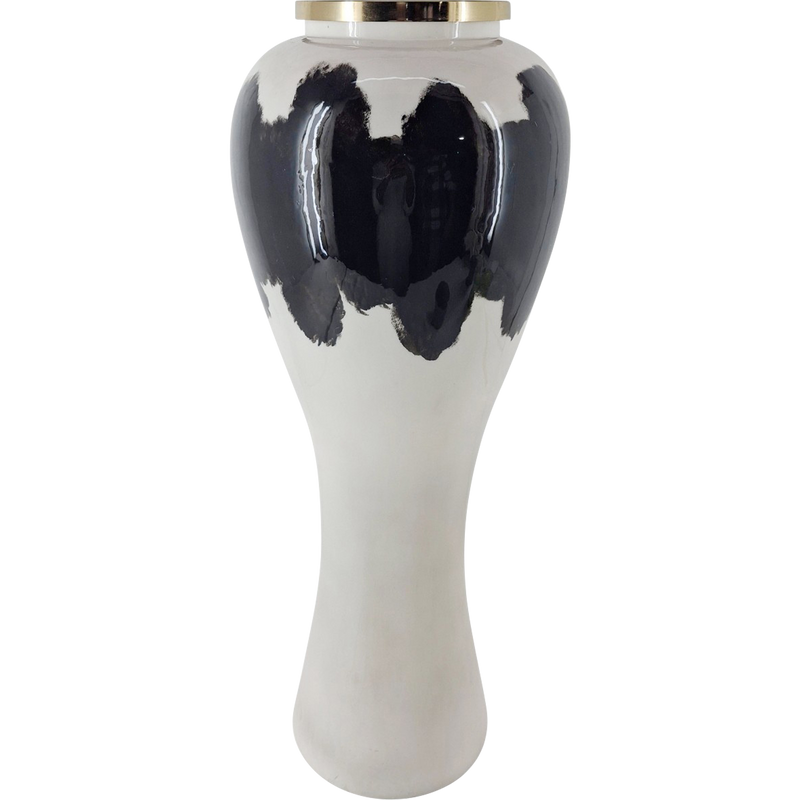 Vaas glas wit ø25,5x66cm