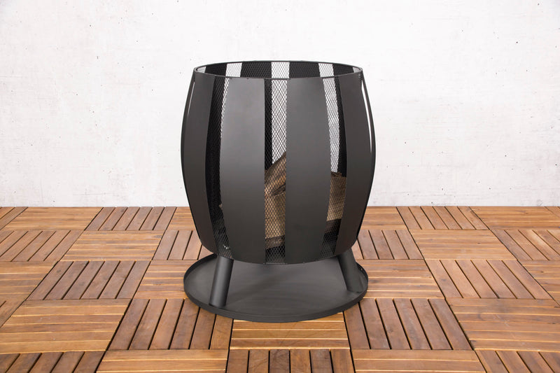 Tulpenförmige Feuerstelle mit Aschenbecher