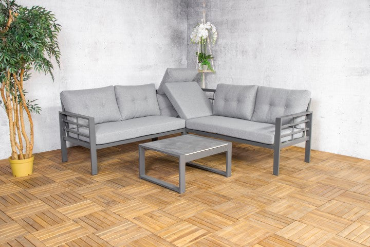 Loungeset Elba | Grijs | 5 personen