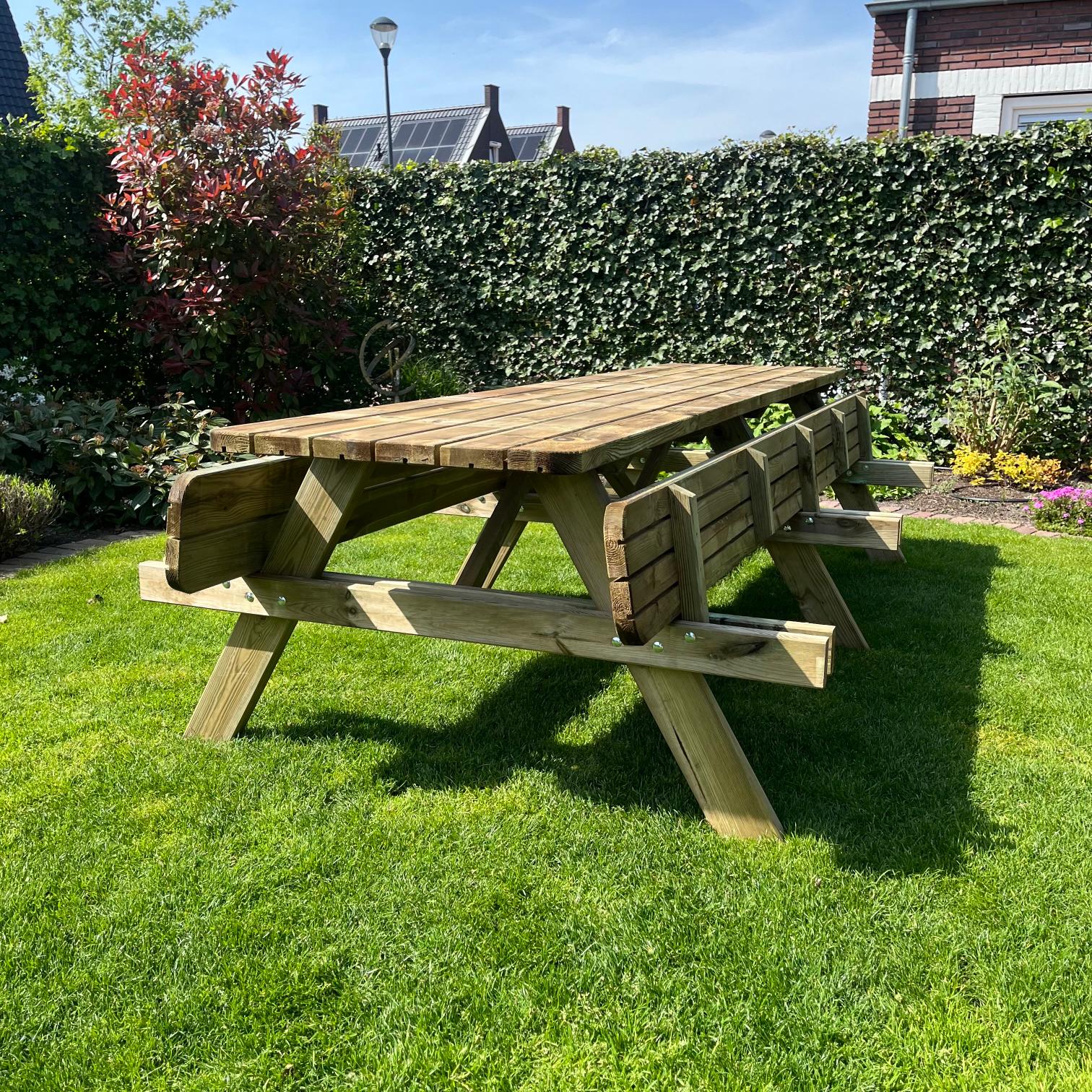 Picknicktafel DeLuxe | Geïmpregneerd | 310 cm