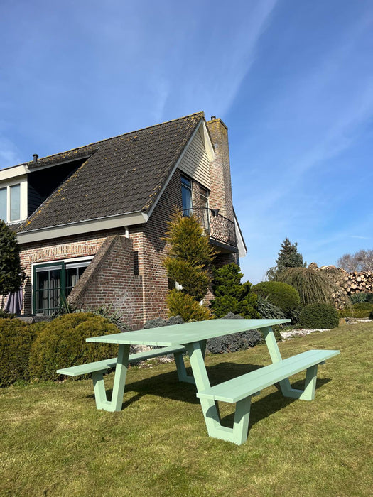 Picknicktafel London | Groen | Aluminium | 180cm