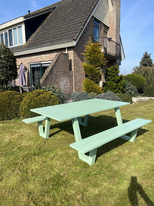 Picknicktafel London | Groen | Aluminium | 180cm