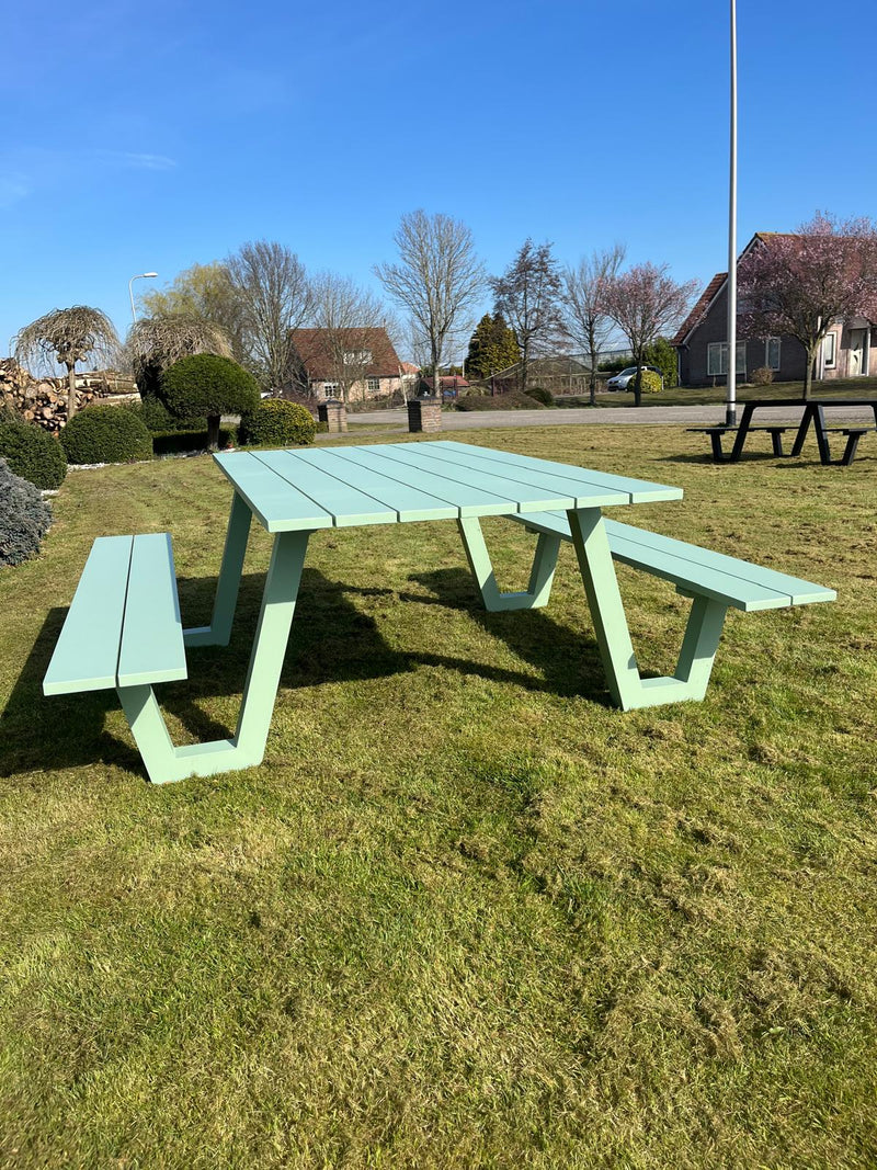 Picknicktafel London | Groen | Aluminium | 180cm
