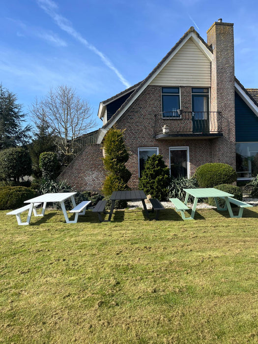 Picknicktafel London | Antraciet | Aluminium | 180cm
