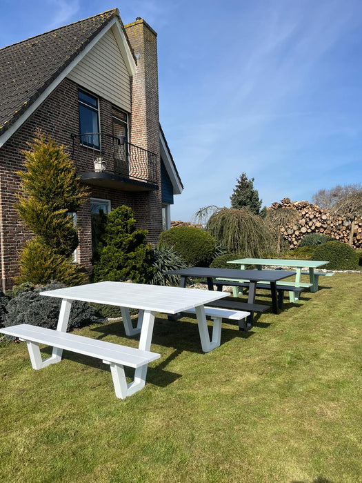 Picknicktafel London | Wit | Aluminium | 180cm