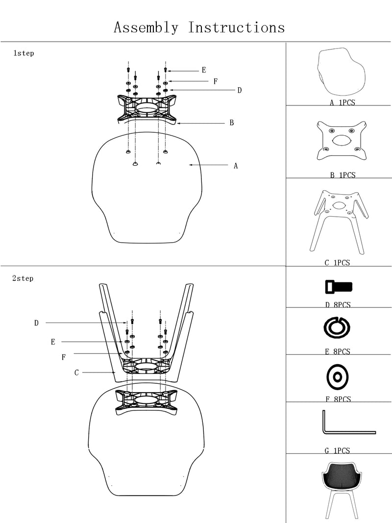 Tuinstoel Jasper | Zwart | Kuipstoel | Kunststof