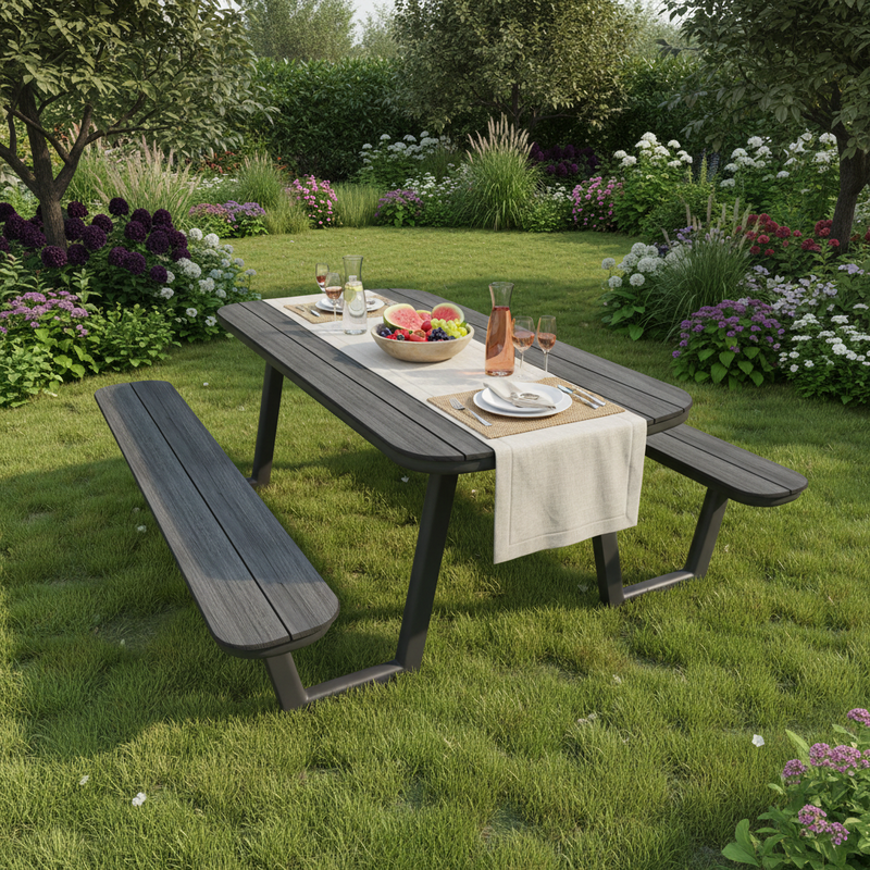 Picknicktafel Luna | Aluminium/Polywood | 200cm