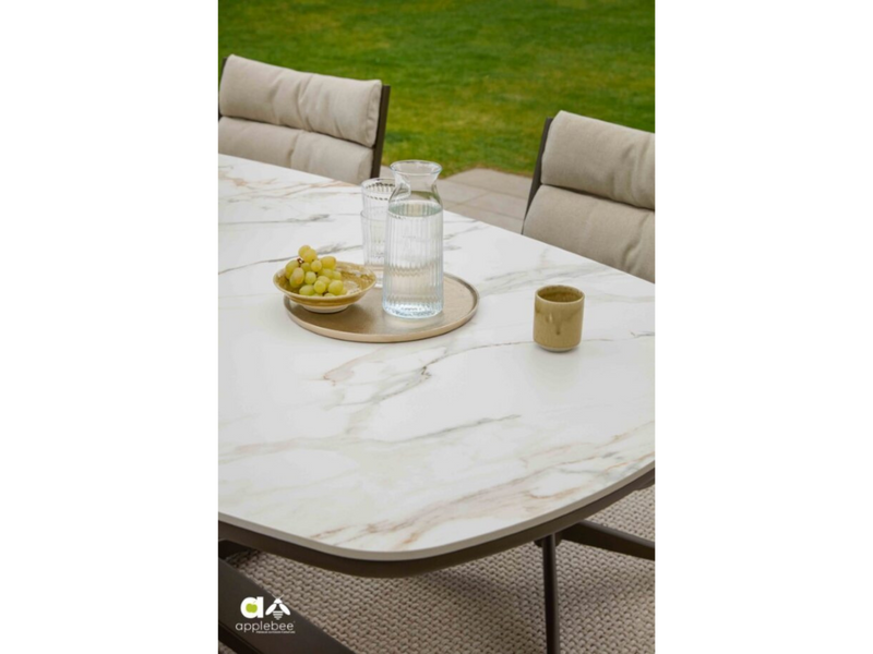 Tuintafel Zanzibar | Deens Ovaal | HPMS/Aluminium | 220cm