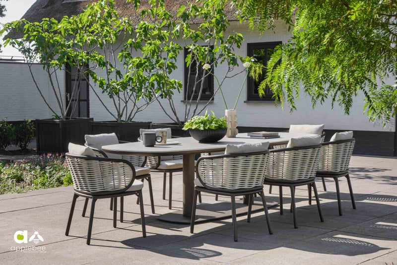 Tuintafel Melville | Deens Ovaal | Meerdere maten | Verschillende kleuren