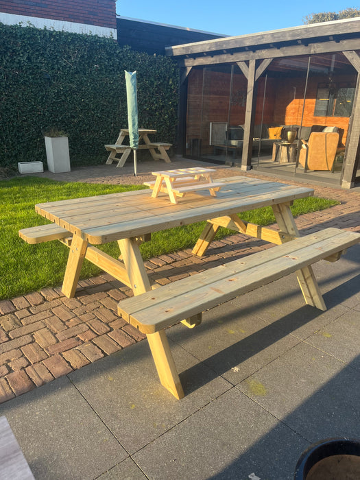 Picknicktafel Flessenhouder