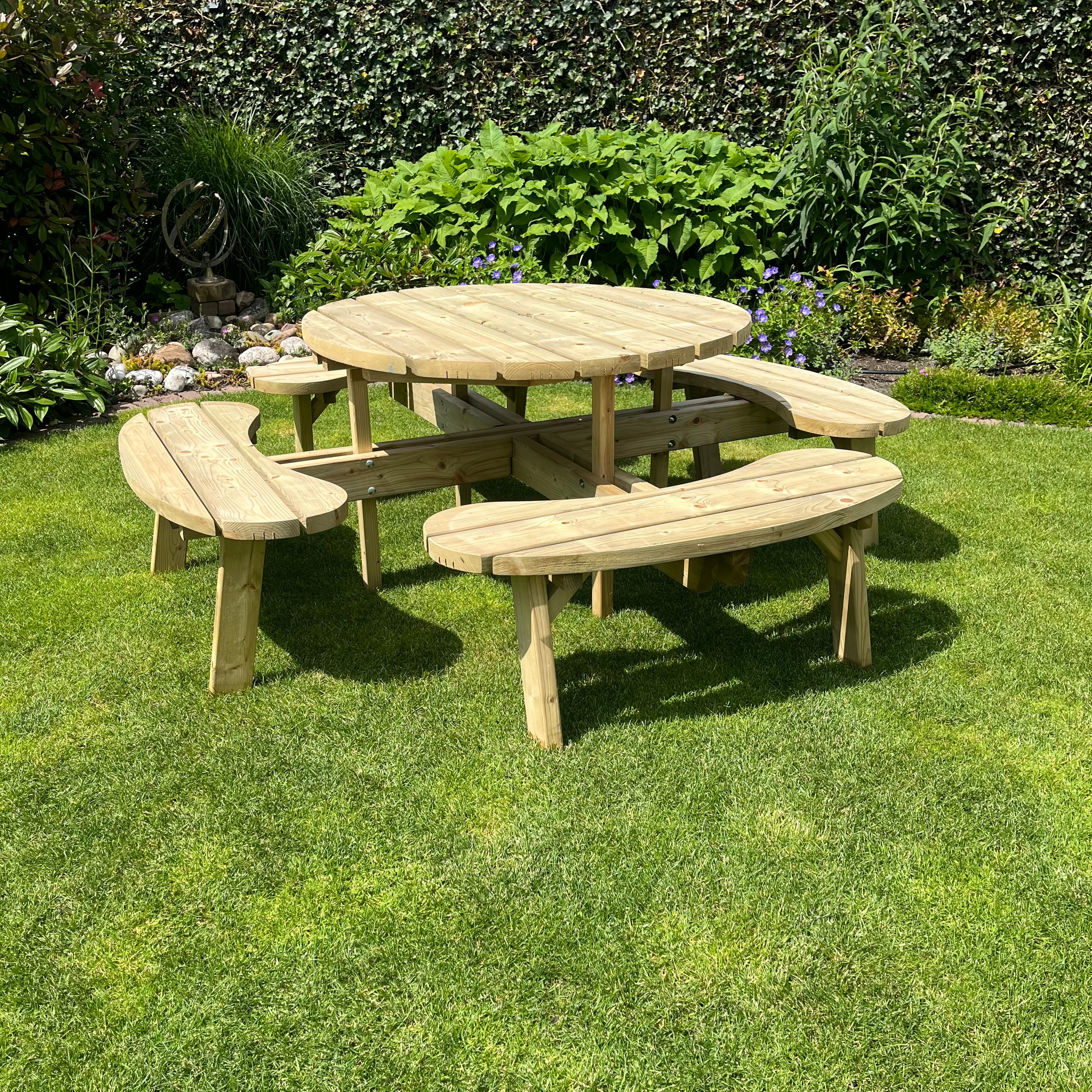 Picknicktafel Circulo | Geimpregneerd | Rond