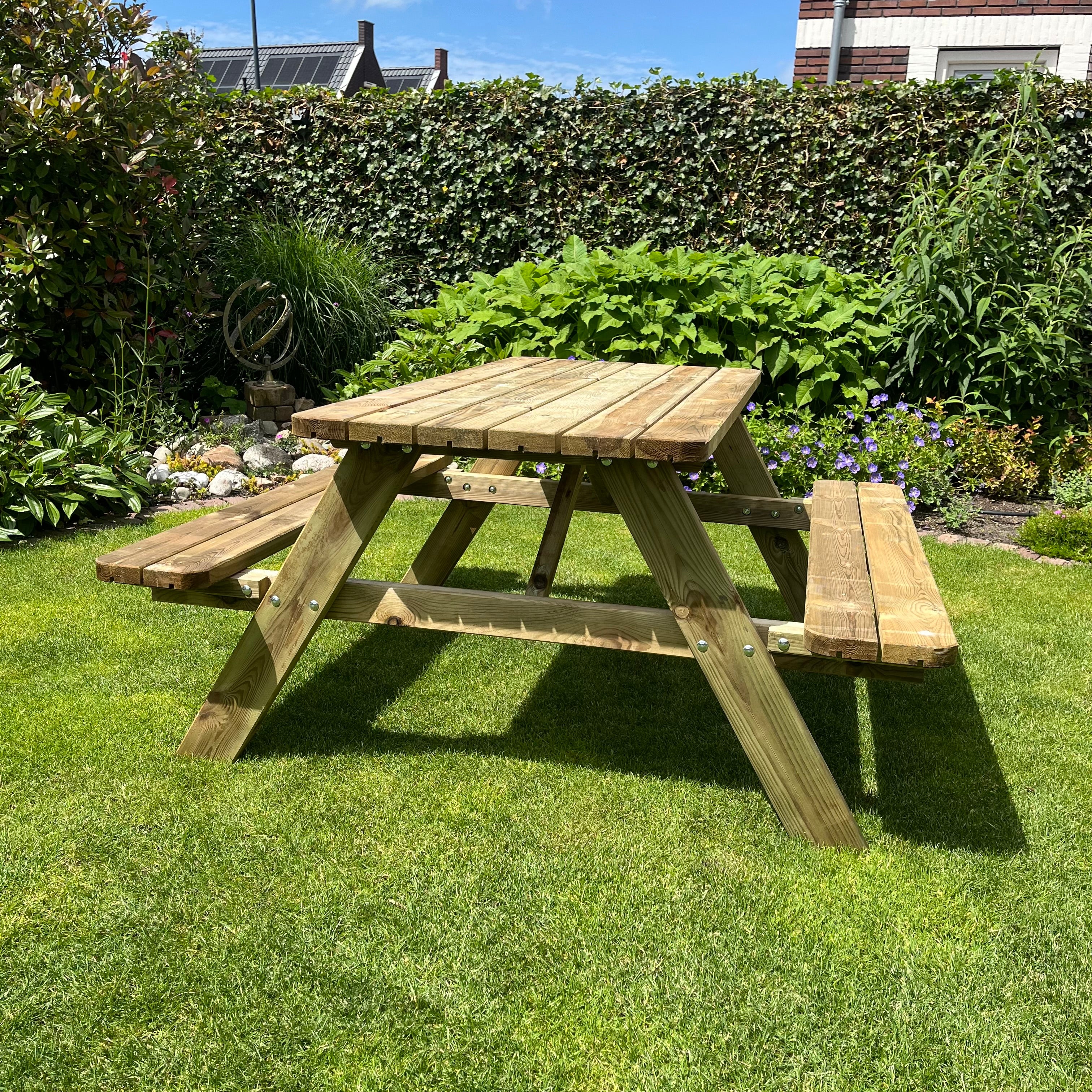 Picknicktafel DeLuxe | Geimpregneerd | 150 cm