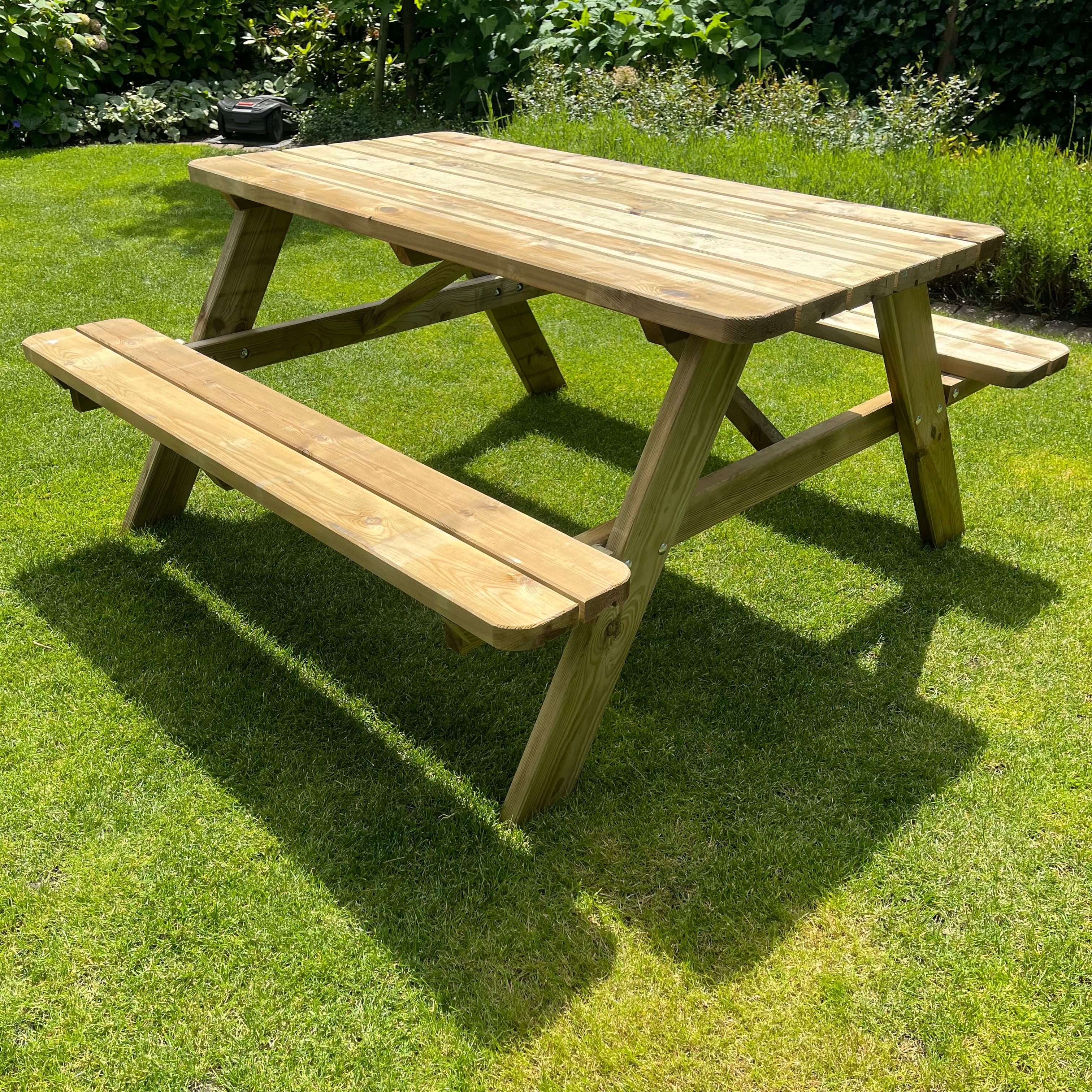 Picknicktafel DeLuxe | Geimpregneerd | 150 cm